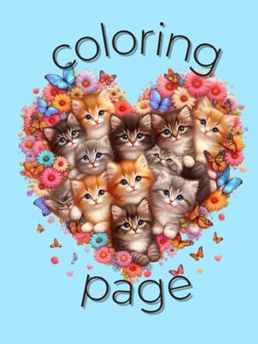 coloring page cat von Independently published