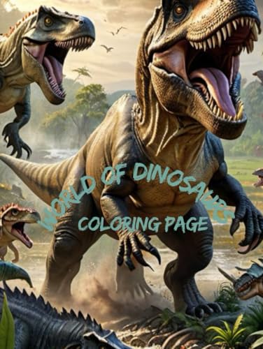 coloring page world of dinosaurs von Independently published