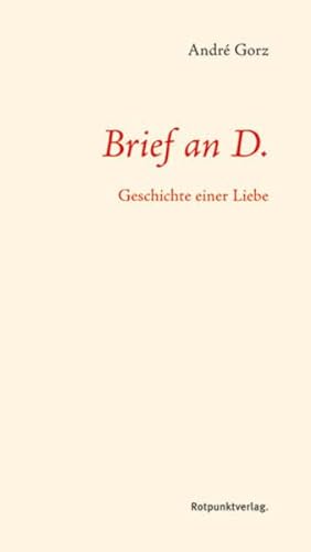 Brief an D von Rotpunktverlag, Zürich