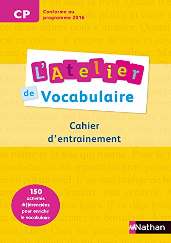 Atelier de vocabulaire CP Cahier d'exercices