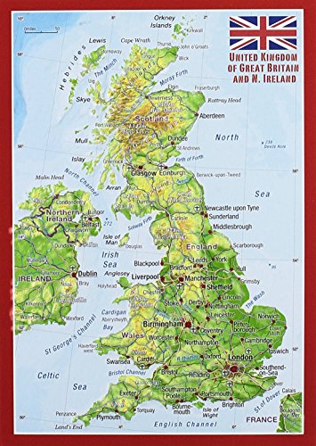 Reliefpostkarte Great Britain: United Kingdom Reliefpostkarte Great Britain: United Kingdom