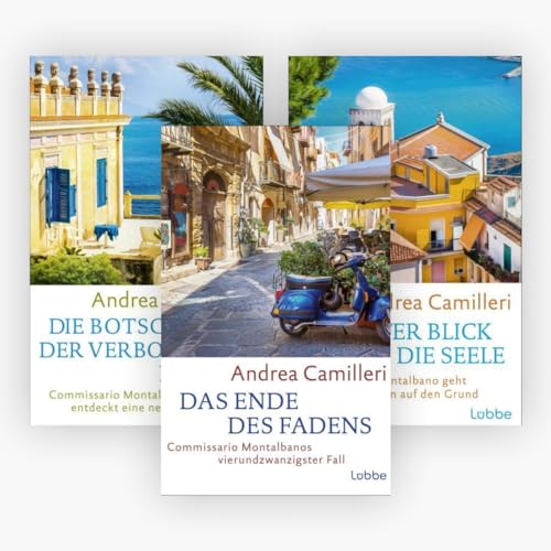 Die Commissario Montalbano-Reihe Band 24-26 plus 1 exklusives Postkartenset