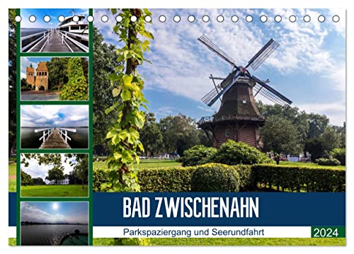 Bad Zwischenahn, Parkspaziergang und Seerundfahrt (Tischkalender 2024 DIN A5 quer), CALVENDO Monatskalender von CALVENDO