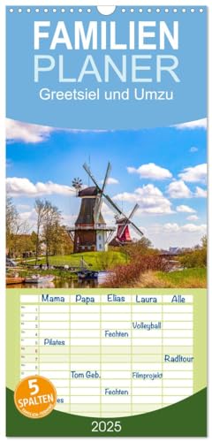 Familienplaner 2025 - Greetsiel und Umzu mit 5 Spalten (Wandkalender, 21 cm x 45 cm), CALVENDO von CALVENDO