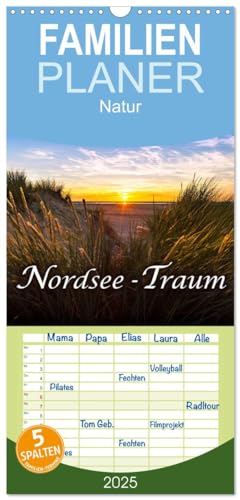 Familienplaner 2025 - Nordsee - Traum mit 5 Spalten (Wandkalender, 21 cm x 45 cm), CALVENDO von CALVENDO
