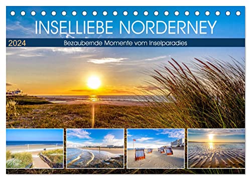 INSELLIEBE NORDERNEY (Tischkalender 2024 DIN A5 quer), CALVENDO Monatskalender von CALVENDO