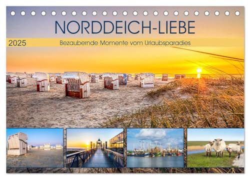 NORDDEICH-LIEBE (Tischkalender 2025 DIN A5 quer), CALVENDO Monatskalender