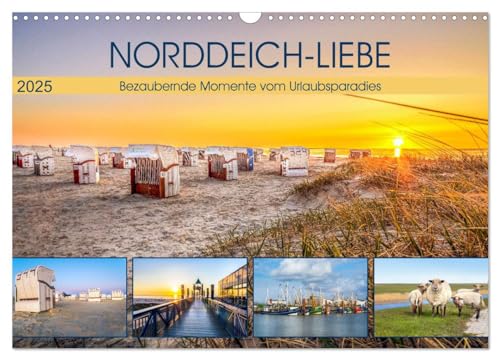 NORDDEICH-LIEBE (Wandkalender 2025 DIN A3 quer), CALVENDO Monatskalender
