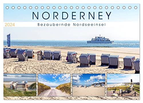 NORDERNEY Bezaubernde Nordseeinsel (Tischkalender 2024 DIN A5 quer), CALVENDO Monatskalender von CALVENDO