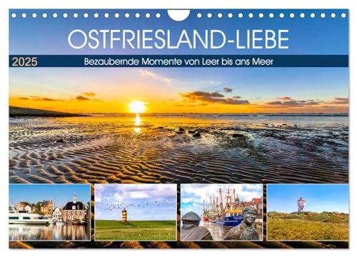 OSTFRIESLAND-LIEBE (Wandkalender 2025 DIN A4 quer), CALVENDO Monatskalender