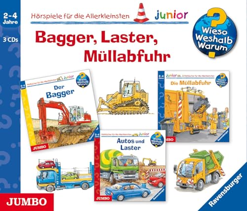 Wieso? Weshalb? Warum? junior. Bagger, Laster, Müllabfuhr: Hörspiel