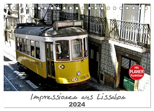 Impressionen aus Lissabon (Tischkalender 2024 DIN A5 quer), CALVENDO Monatskalender von CALVENDO