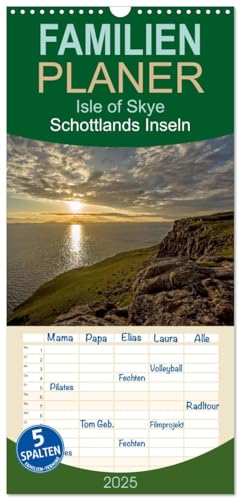 Familienplaner 2025 - Isle of Skye - Schottlands Inseln mit 5 Spalten (Wandkalender, 21 cm x 45 cm), CALVENDO