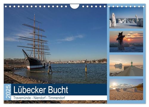 Lübecker Bucht - Travemünde - Niendorf - Timmendorf (Wandkalender 2025 DIN A4 quer), CALVENDO Monatskalender von CALVENDO