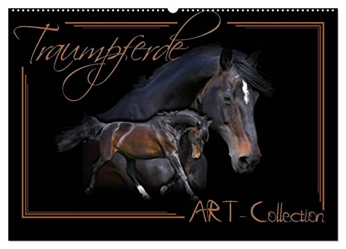Traumpferde-ART-Collection (Wandkalender 2024 DIN A2 quer), CALVENDO Monatskalender