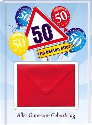 AV Andrea Verlag Alles Gute 50 zum Geburtstag Geldgeschenk Buch als Geburtstagsgeschenk mit Zahlen