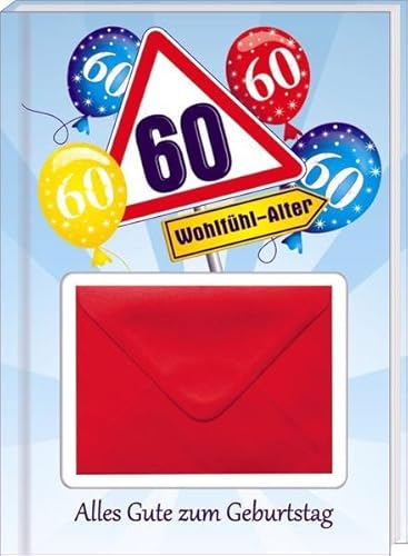 Alles Gute 60 zum Geburtstag Geldgeschenk Buch als Geburtstagsgeschenk mit Zahlen