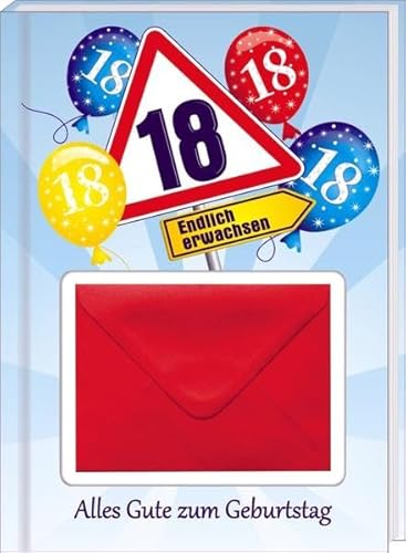 Alles Gute 18 zum Geburtstag Geldgeschenk Buch als Geburtstagsgeschenk mit Zahlen