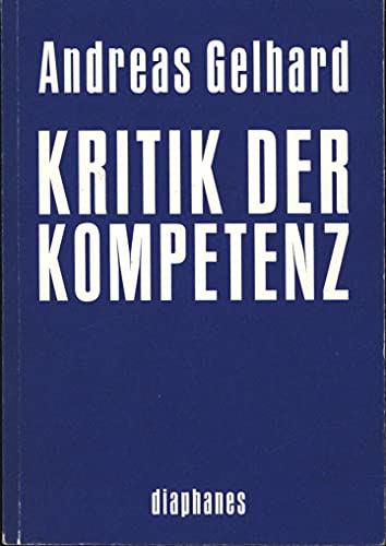 Kritik der Kompetenz (hors série)