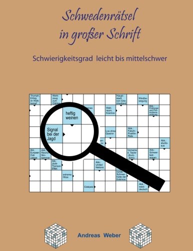 Schwedenrätsel in großer Schrift: Schwierigkeitsgrad leicht bis mittelschwer