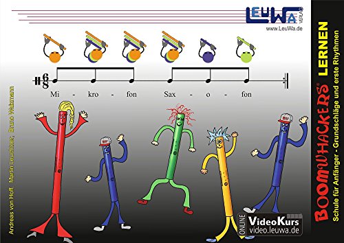 Boomwhackers lernen: Schule für Anfänger - einfache Rhythmen (Hefte für Percussionsinstrumente) von LeuWa-Verlag GmbH