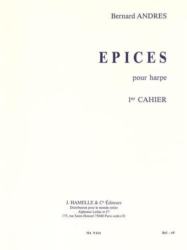 Epices - 1er Cahier. Harfe Solo. von Alphonse Leduc