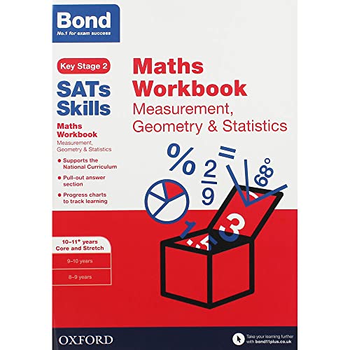 Bond SATs Skills: Maths Workbook: Measurement, Geometry & Statistics 10-11+ Years Core and Stretch von Oxford University Press