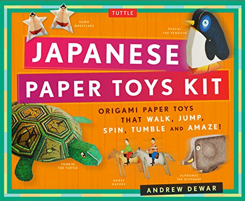 Dewar, A: Japanese Paper Toys Kit: Origami Paper Toys that Walk, Jump, Spin, Tumble and Amaze!