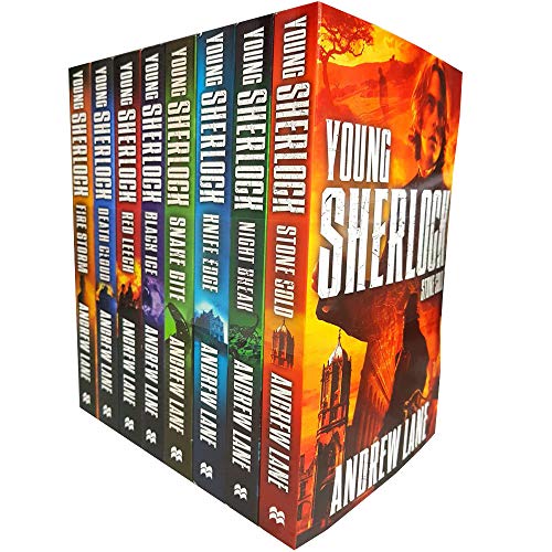 Young Sherlock Holmes 8 Books Collection Set By Andrew Lane (Night Break, Stone Cold, Knife Edge, Snake Bite, Fire Storm, Black Ice, Red Leegh & Death Cloud)