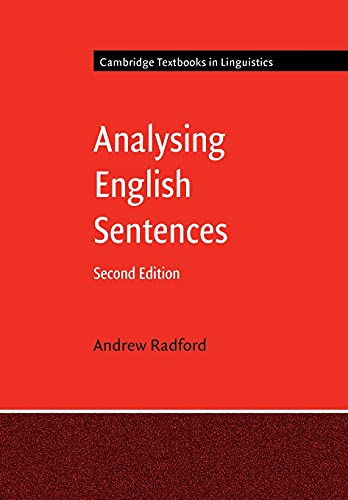 Analysing English Sentences (Cambridge Textbooks in Linguistics)