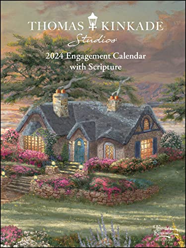 Thomas Kinkade Studios 12-Month 2024 Monthly/Weekly Engagement Calendar with Scr: Original Andrews McMeel-Tischkalender [Kalendar] (Agenda-Ringbuch)