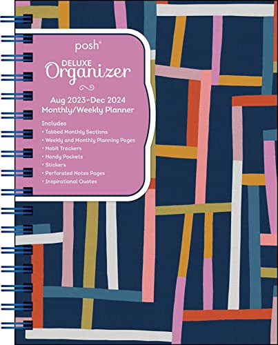 Posh: Deluxe Organizer 17-Month 2023-2024 Monthly/Weekly Softcover Planner Calen: Crossroads Geometric von Andrews McMeel Publishing