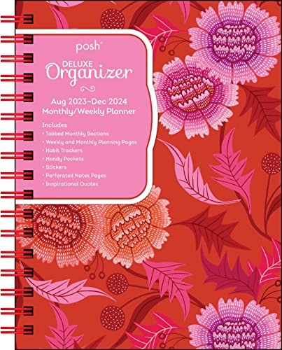 Posh: Deluxe Organizer 17-Month 2023-2024 Monthly/Weekly Softcover Planner Calen: Dahlia Days von Andrews McMeel Publishing