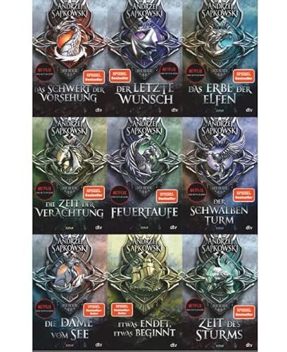 Die Hexer-Saga; alle Bände der epischen Fantasy-Serie von Andrzej Sapkowski - die Vorlage zur Netflix-Serie 'The Witcher'