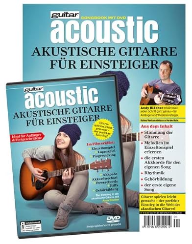 guitar acoustic Akustische Gitarre für Einsteiger - Songbook mit DVD: In 7 Schritten zum ersten Song