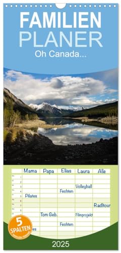 Familienplaner 2025 - Oh Canada... mit 5 Spalten (Wandkalender, 21 cm x 45 cm), CALVENDO