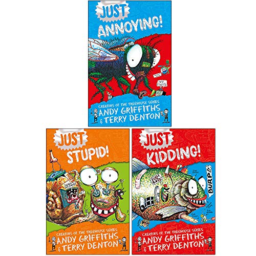 Just Series Books 1 - 3 Collection Set by Andy Griffiths (Just Kidding, Just Stupid & Just Annoying)