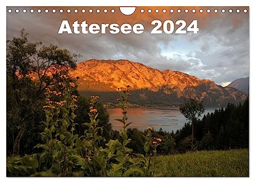 Attersee im Salzkammergut 2024 (Wandkalender 2024 DIN A4 quer), CALVENDO Monatskalender
