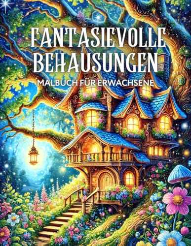 Fantasievolle Behausungen Malbuch für Erwachsene: Magische Designs verwunschener Häuser zur Entspannung und zum Träumen von Independently published
