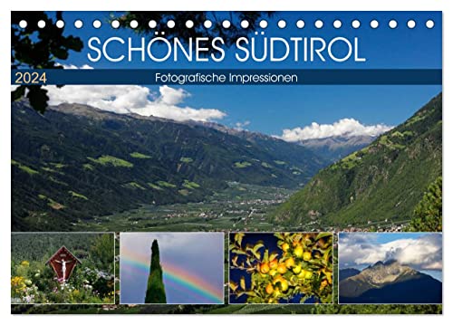 Schönes Südtirol (Tischkalender 2024 DIN A5 quer), CALVENDO Monatskalender von CALVENDO