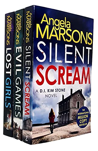 Angela Marsons Collection Detective Kim Stone Series 1-3 Books Set (Silent Scream, Evil Games, Lost Girls)