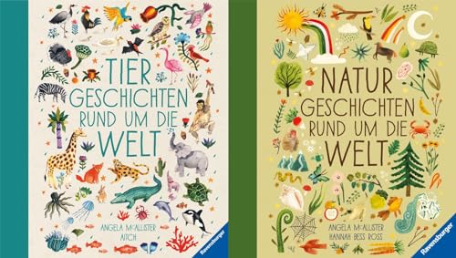 Tiergeschichten + Naturgeschichten rund um die Welt + 1 exklusives Postkartenset