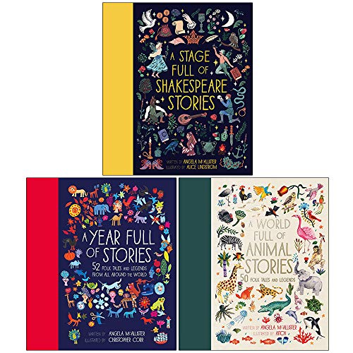 Angela McAllister Collection 3-Bücher-Set (Eine Bühne voller Shakespeare-Geschichten, ein Jahr voller Geschichten, eine Welt voller Tiergeschichten)