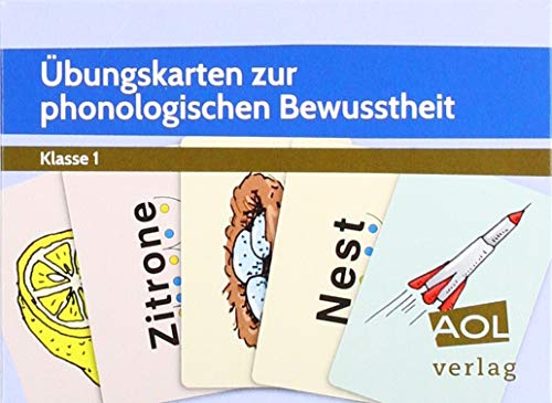 Übungskarten zur phonologischen Bewusstheit: Lautgetreuer Wortschatz - vielfältige Trainingsmöglichkeiten - mit Selbstkontrolle (1. Klasse) von AOL-Verlag i.d. AAP LW