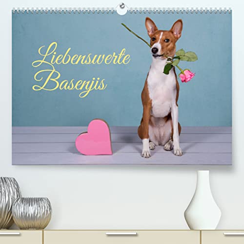 Liebenswerte Basenjis (hochwertiger Premium Wandkalender 2024 DIN A2 quer), Kunstdruck in Hochglanz