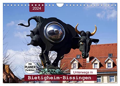 Unterwegs in Bietigheim-Bissingen (Wandkalender 2024 DIN A4 quer), CALVENDO Monatskalender von CALVENDO