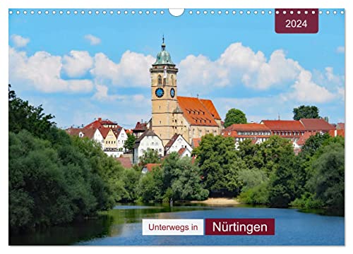 Unterwegs in Nürtingen (Wandkalender 2024 DIN A3 quer), CALVENDO Monatskalender