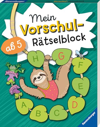 Ravensburger Mein Vorschul-Rätselblock - Rätselblock ab 5 Jahre, Vorschule, Einschulung von Ravensburger