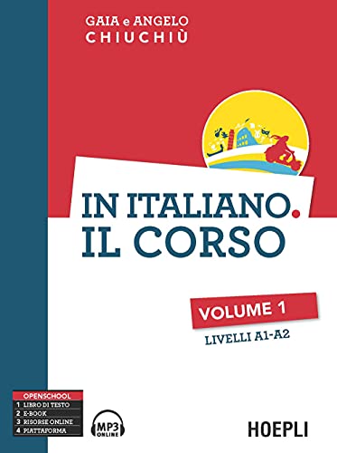 In italiano. Il corso. Livelli A1-A2 (Vol. 1), con E-Book: Volume 1 (A1-A2) + CD mp3 von Hoepli
