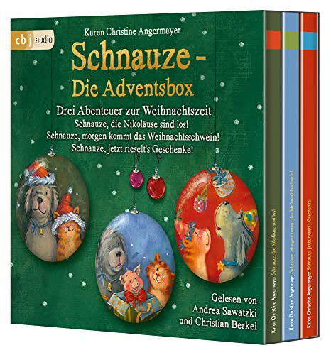 Schnauze – Die Adventsbox: Drei Abenteuer zur Weihnachtszeit: Schnauze, die Nikoläuse sind los! Schnauze, morgen kommt das Weihnachtsschwein! Schnauze, jetzt rieselt's Geschenke! von cbj audio